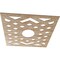 Ekena Millwork Chevron Wood Fretwork Pierced Ceiling Medallion, Red Oak, 36"OD x 9 3/8"ID x 3/8"T CMWP36X36X0375CHRO - alternate 3